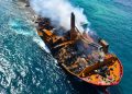 Marine life is threatened after a chemical cargo ship sinks off Sri lanka.