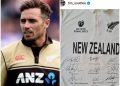 Tim Southee auctions WTC final shirt for 8-yr-old’s cancer treatment