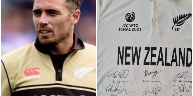 Tim Southee auctions WTC final shirt for 8-yr-old’s cancer treatment