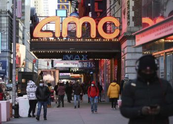 AMC Entertainment shares soar to height .