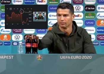Coca-Cola’s Market Value drops by $4 billion after Cristiano Ronaldo’s Statement.