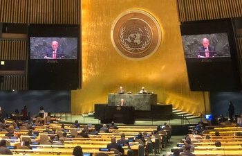 India abstains from voting on the UNGA resolution on Myanmar.