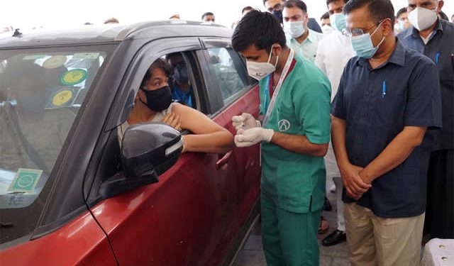 Delhi’s Drive-in Vaccination Shuts Down