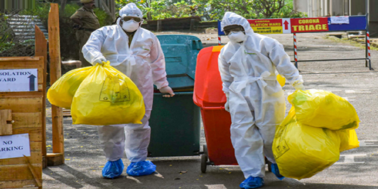 45,308 tonnes of Covid-19 biomedical waste produced in India in last one year