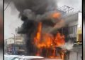 Huge fire broke out at lajpat nagar showroom, None injured.