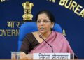 Nirmala Sitharaman announces Rs 1.1 lakh crore loan guarantee scheme for COVID-affected sectors.