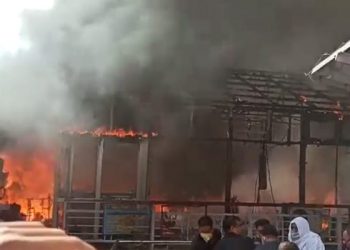 Fire at Vaishno Devi shrine complex, cash counting centre burned down.