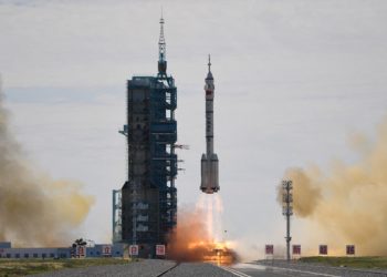 China’s all new Shenzhou-12 spacecraft launches into space with three astronauts aboard.
