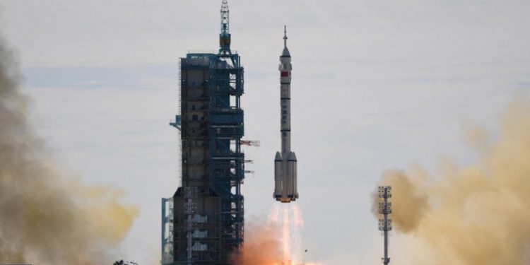China’s all new Shenzhou-12 spacecraft launches into space with three astronauts aboard.