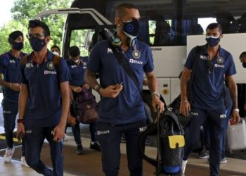 Shikhar Dhawan-led indian team reaches Sri Lanka ahead of the Limited-overs series.
