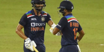 No. 8 Deepak Chahar lead India to victory in an epic finish.