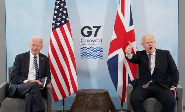 Joe biden , Boris Johnson agree to hold a G7 meeting on the Afghan crisis