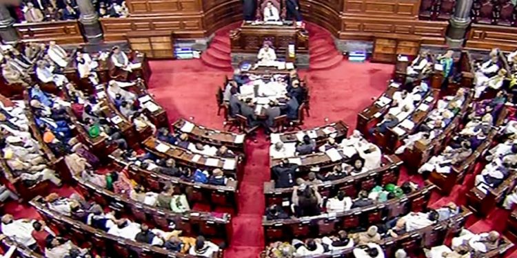 6 Trinamool Rajya Sabha MPs Suspended for today over “Disorderly” Conduct.