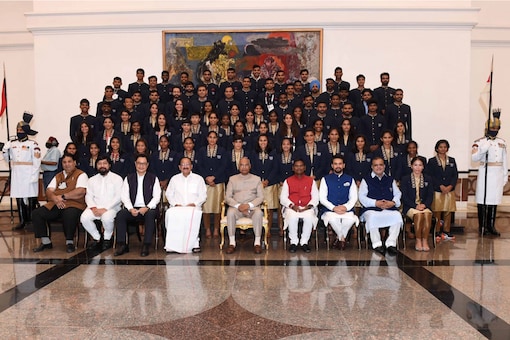 Indian Olympics Contingent was hosted today by President Ram Nath Kovid.