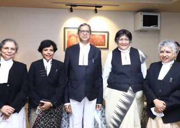 Chief Justice With 4 Women Judges After Historic Oath At Supreme Court