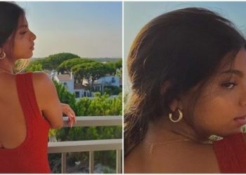 Suhana Khan looks ravishing in a red dress for new photo session