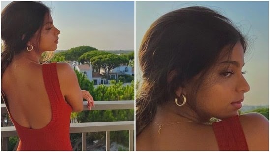 Suhana Khan looks ravishing in a red dress for new photo session