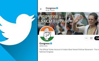 Twitter locks Congress party’s official handle.