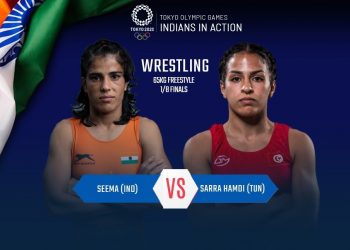 Tokyo Olympics 2020 : Seema Bisla loses 50 Kg opener to Sarra Hamdi.