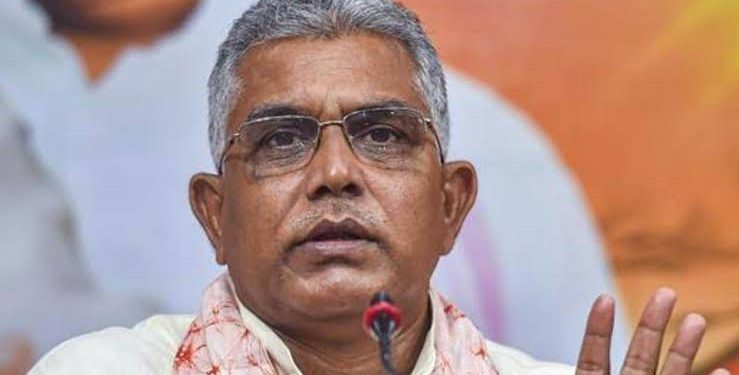 TMC demonstration surrounding BJP’s Dilip Ghosh disrupts campaign in Bhawanipore.