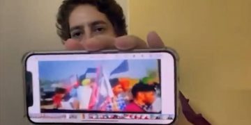 Priyanka Gandhi tweets a video of an SUV ploughing over farmers in Lakhimpur and asks Prime Minister Narendra Modi, “Have you seen this?”