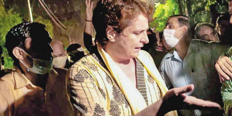 Violence in Lakhimpur Kheri: A case has been filed against Priyanka, and Sidhu has threatened to march