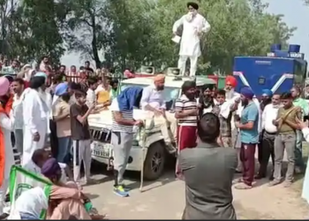 Farmers claim they were hit by a BJP MP’s convoy during a protest in Haryana, and one person was injured