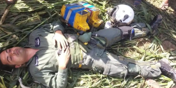 A Mirage-2000 of the Indian Air Force crashes in Madhya Pradesh, but the pilot safely ejects