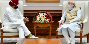 Punjab Chief Minister Charanjit Singh Channi met with Prime Minister Narendra Modi in Delhi