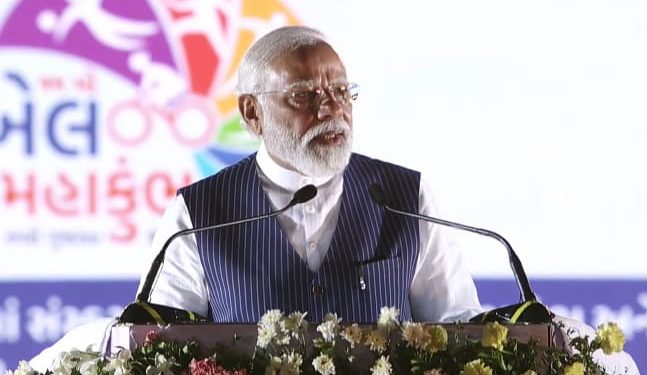 Prime Minister Narendra Modi Inaugurates The 11th Khel Mahakumbh In Gujarat