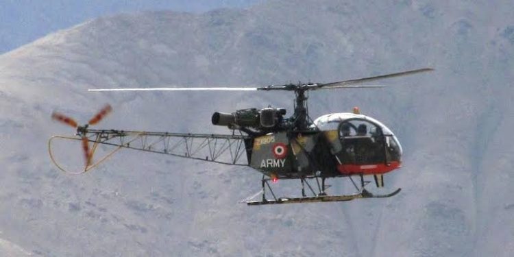 Indian Army’ Helicopter Crashed In Baraum Region of Jammu & Kashmir