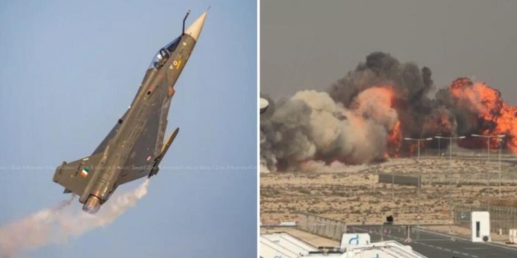 IAF Tejas Fighter Jet Crashes During Dubai Air Show Display