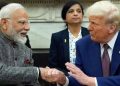 Sharing a photograph with Prime Minister Modi on social media, President Trump wrote that India is a great nation and a trusted partner